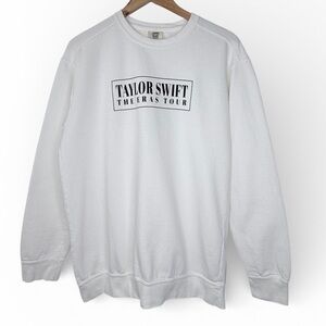 Taylor Swift The Eras Tour White Crewneck Sweater